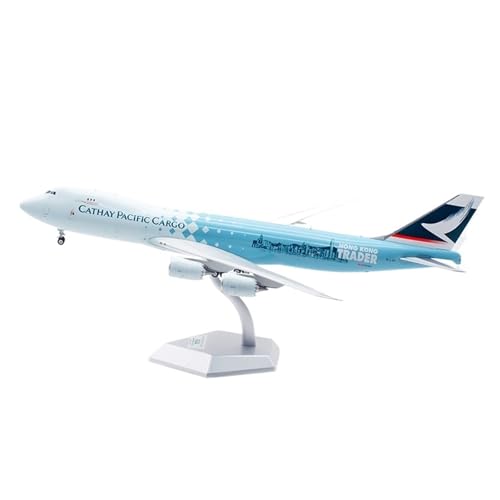 RIVPAHGQ Replika Flugzeugmodelle 38CM 1/200 Maßstab Miniaturmodell Sammlerflugzeug for Cathay Pacific B747-8F B-LJA Metallflugzeugreplik Vorgefertigte Luftfahrzeug Modelle(Standard) von RIVPAHGQ