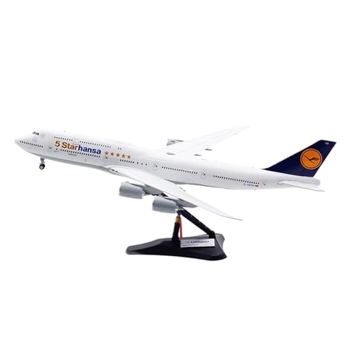 RIVPAHGQ Replika Flugzeugmodelle 38CM Lufthansa for Boeing B747-8 D-ABYM 1:200 Diecast Flugzeug Replik Miniatur Airliner Modell Flugzeug Vorgefertigte Luftfahrzeug Modelle von RIVPAHGQ