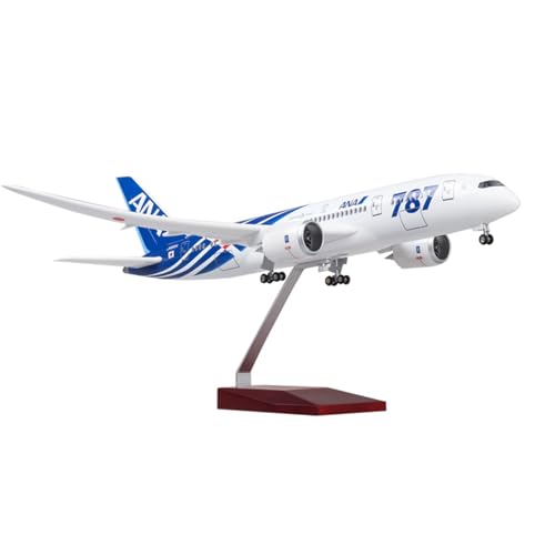 RIVPAHGQ Replika Flugzeugmodelle 43 cm Miniatur-Modell Zivilflugzeug 1:130 ANA for Boeing 787 Maßstab Legierung Flugzeug Display for Erwachsene Vorgefertigte Luftfahrzeug Modelle(NO Light) von RIVPAHGQ