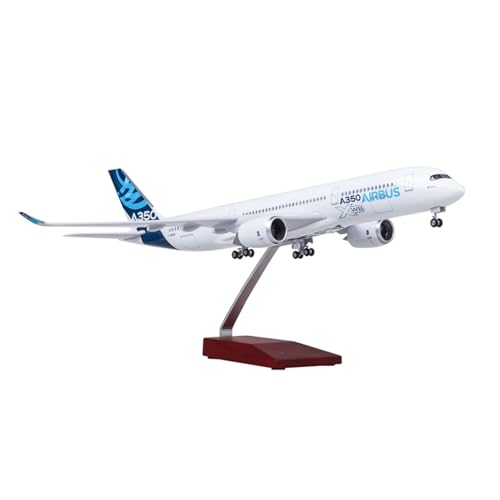 RIVPAHGQ Replika Flugzeugmodelle 47 cm A350 Metalldruckguss-Modellflugzeug Im Maßstab 1/142 for Airbus 350-Prototyp-Passagierflugzeugmodell Vorgefertigte Luftfahrzeug Modelle(NO Light) von RIVPAHGQ