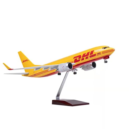 RIVPAHGQ Replika Flugzeugmodelle 47 cm Flugzeugmodell Aus Druckgusslegierung 1/85 for DHL for Boeing 737 Frachtflugzeugmodell Sammlerflugzeugrepliken Vorgefertigte Luftfahrzeug Modelle von RIVPAHGQ