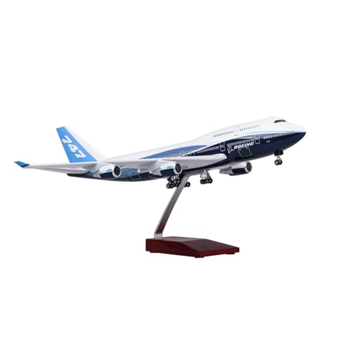 RIVPAHGQ Replika Flugzeugmodelle 47 cm Großes Flugzeug-Druckgussmodell Im Maßstab 1:150 for Boeing 747-Prototyp, Flugzeugreplik, 747-Ornamente Vorgefertigte Luftfahrzeug Modelle(with Light) von RIVPAHGQ