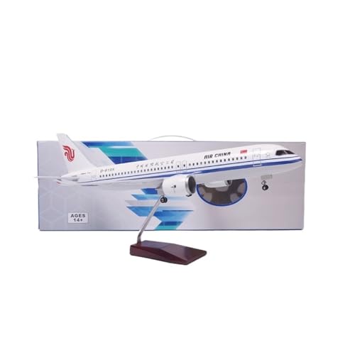 RIVPAHGQ Replika Flugzeugmodelle 47 cm Großes Modellflugzeug Mit Rädern Und Lichtern 1:82 Air China C919 Passagierflugzeugmodell Vorgefertigte Luftfahrzeug Modelle(NO Light) von RIVPAHGQ