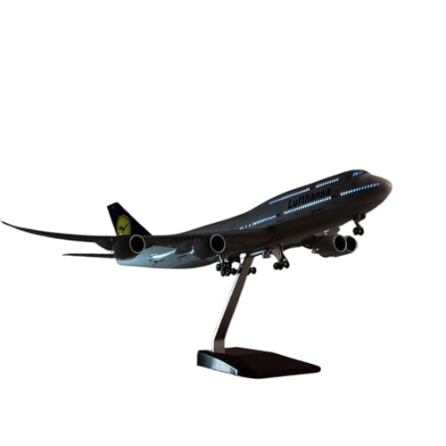 RIVPAHGQ Replika Flugzeugmodelle 47 cm Maßstab Flugzeug Druckguss Modell 1:160 Lufthansa for Boeing 747-8 Flugzeug Replik Ornamente Vorgefertigte Luftfahrzeug Modelle(with Light) von RIVPAHGQ