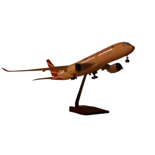 RIVPAHGQ Replika Flugzeugmodelle 47 cm Maßstab Legierung Modell Flugzeug 1/142 Air Mauritius for Airbus 350 Passagier Flugzeug Modell Exponate Vorgefertigte Luftfahrzeug Modelle(with Light) von RIVPAHGQ
