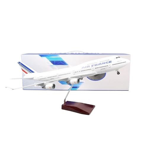RIVPAHGQ Replika Flugzeugmodelle 47 cm Maßstab Legierung Modell Flugzeug 1/150 for Air France for Boeing 747 Passagier Flugzeug Modell Exponate Vorgefertigte Luftfahrzeug Modelle(NO Light) von RIVPAHGQ