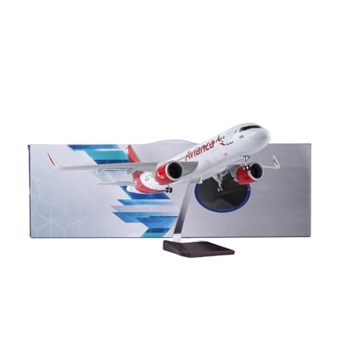 RIVPAHGQ Replika Flugzeugmodelle 47 cm Maßstab Legierung Modell Flugzeug 1/80 for Avianca for Boeing 787 Passagier Flugzeug Modell Exponate Vorgefertigte Luftfahrzeug Modelle(NO Light) von RIVPAHGQ