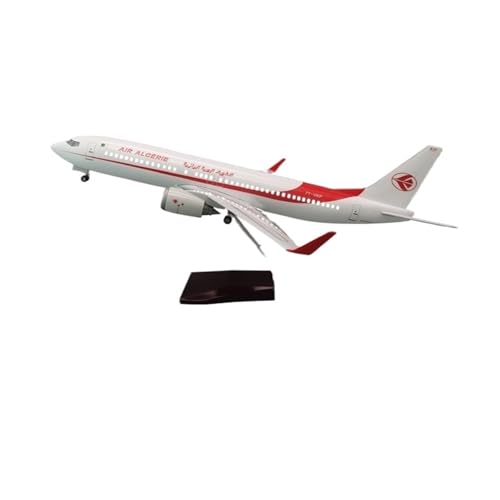 RIVPAHGQ Replika Flugzeugmodelle 47 cm Maßstab Legierung Modell Flugzeug 1/85 Algerischen for Boeing 737 Passagier Flugzeug Modell Exponate Vorgefertigte Luftfahrzeug Modelle(NO Light) von RIVPAHGQ