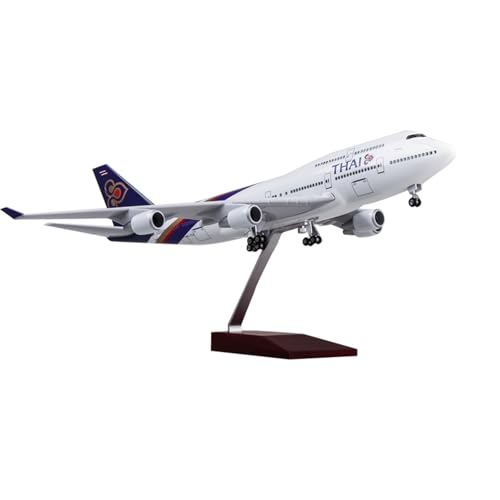 RIVPAHGQ Replika Flugzeugmodelle 47 cm Metalldruckguss-Modellflugzeug 1/150 Thai Airways for Boeing 747-400 Miniaturflugzeuganzeige Vorgefertigte Luftfahrzeug Modelle RIVPAHGQ Replika Flugzeugmodelle 47 cm Metalldruckguss-Modellflugzeug 1/150 Thai Airways for Boeing 747-400 Miniaturflugzeuganzeige Vorgefertigte Luftfahrzeug Modelle von RIVPAHGQ