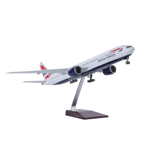 RIVPAHGQ Replika Flugzeugmodelle 47 cm Miniatur-Flugzeugmodell-Replik 1:157 British Airways for Boeing 777 Flugzeugmodell Aus Legierung Im Maßstab 1:157 Vorgefertigte Luftfahrzeug Modelle(NO Light) von RIVPAHGQ