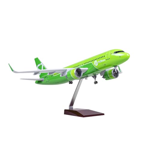 RIVPAHGQ Replika Flugzeugmodelle 47 cm Miniatur-Modellflugzeug-Replik 1:80 S7 Airlines for Airbus A320neo Maßstab-Legierungsflugzeugmodell for Erwachsene Vorgefertigte Luftfahrzeug Modelle(NO Light) von RIVPAHGQ