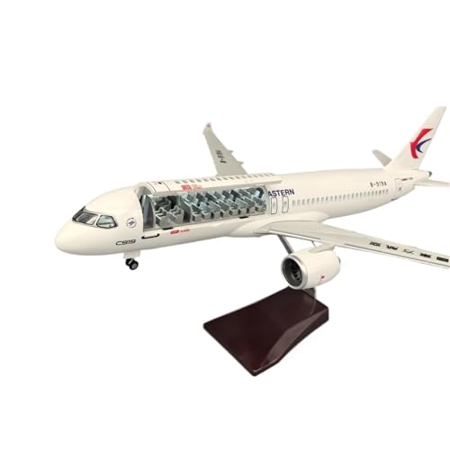 RIVPAHGQ Replika Flugzeugmodelle 47 cm Miniatur-Modellflugzeug-Repliken 1/82 China Eastern Airlines C919 Zivilflugzeug Mit Lichtern Vorgefertigte Luftfahrzeug Modelle(with Light) von RIVPAHGQ