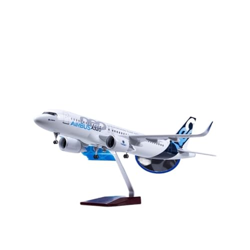 RIVPAHGQ Replika Flugzeugmodelle 47 cm Miniaturmodell Zivilflugzeug 1:80 for Airbus A320neo Prototyp Maßstab Legierung Flugzeugmodell for Erwachsene Vorgefertigte Luftfahrzeug Modelle(NO Light) von RIVPAHGQ