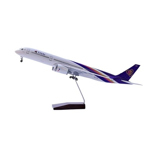 RIVPAHGQ Replika Flugzeugmodelle 47 cm Passagierflugzeugmodell Im Maßstab 350 1:142 Thai Airways for Airbus A350 Flugzeugreplik Ornamente Vorgefertigte Luftfahrzeug Modelle(NO Light) von RIVPAHGQ