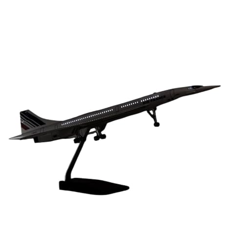 RIVPAHGQ Replika Flugzeugmodelle 50 cm Miniatur-Modell Zivilflugzeug 1:125 for Air France Concorde Maßstab Legierung Flugzeug Display for Erwachsene Vorgefertigte Luftfahrzeug Modelle(with Light) von RIVPAHGQ