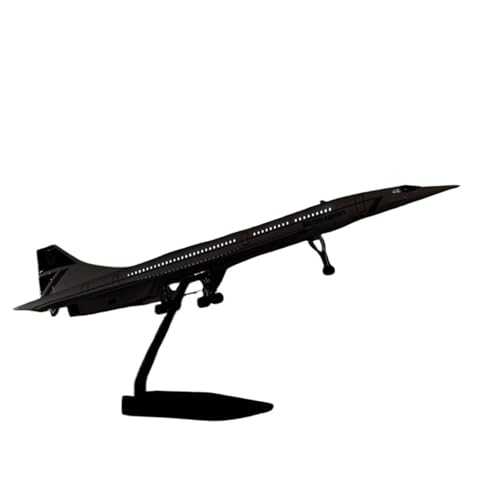 RIVPAHGQ Replika Flugzeugmodelle 50 cm Miniaturmodell Zivilflugzeug 1:125 for Singapore Airlines Concorde Scale-Legierungsflugzeug for Erwachsene Vorgefertigte Luftfahrzeug Modelle(with Light) von RIVPAHGQ