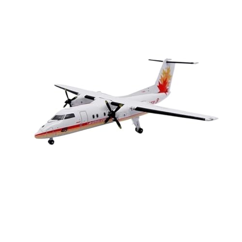 RIVPAHGQ Replika Flugzeugmodelle 5CM 1/400 Maßstab Realistisches Flugzeugmodell for Air Canada Dash8-Q100 C-GGPJ Sammlerflugzeugmodell Vorgefertigte Luftfahrzeug Modelle von RIVPAHGQ