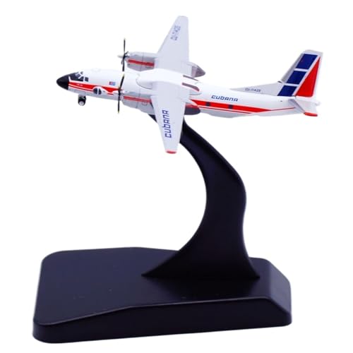RIVPAHGQ Replika Flugzeugmodelle 5CM Miniatur-Passagierflugzeugmodell for Cubana AN-26 AN-26 CU-T1425 Maßstabmodellflugzeugrepliken Vorgefertigte Luftfahrzeug Modelle von RIVPAHGQ