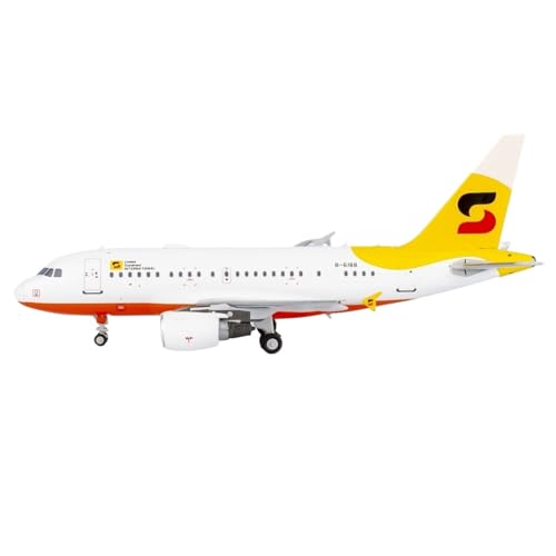 RIVPAHGQ Replika Flugzeugmodelle 7CM 1/400 Maßstab Legierung Replik Flugzeug Für Anzhong International ACJ318 B-6188 Fertig Flugzeug Modell Vorgefertigte Luftfahrzeug Modelle(Yellow) von RIVPAHGQ