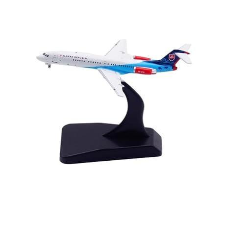 RIVPAHGQ Replika Flugzeugmodelle 8CM Flugzeugreplik 1/400 for Die Slowakei Spezialflugzeug Fokker 100fokker OM-BYB Fertiges Flugzeugmodell Vorgefertigte Luftfahrzeug Modelle von RIVPAHGQ