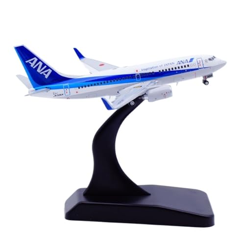RIVPAHGQ Replika Flugzeugmodelle 8CM for ANA B737-700 JA02AN 1:400 Fertige Flugzeugreplik Hochdetailliertes Verkehrsflugzeugmodell Vorgefertigte Luftfahrzeug Modelle von RIVPAHGQ