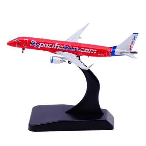 RIVPAHGQ Replika Flugzeugmodelle 9CM Maßstab Druckguss Flugzeugmodell 1/400 for Pacific Blue Airlines ERJ-190AR VH-ZPM Flugzeug Ausstellungsstück Vorgefertigte Luftfahrzeug Modelle von RIVPAHGQ