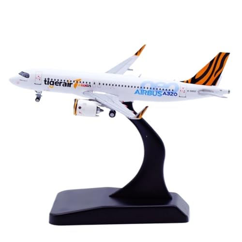 RIVPAHGQ Replika Flugzeugmodelle 9CM Maßstab Fertigmodell Sammlerflugzeug 1/400 for Tigerair Taiwan A320NEO B-50021 Flugzeug Miniatur Vorgefertigte Luftfahrzeug Modelle von RIVPAHGQ