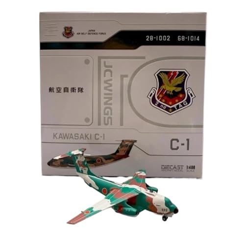 RIVPAHGQ Replika Flugzeugmodelle Druckguss-Jäger Im Maßstab 1:400 Luftselbstverteidigungstruppe Für Kawasaki C-1 28-1002 68-1014 Legierungsflugzeug LHM4002 Vorgefertigte Luftfahrzeug Modelle von RIVPAHGQ