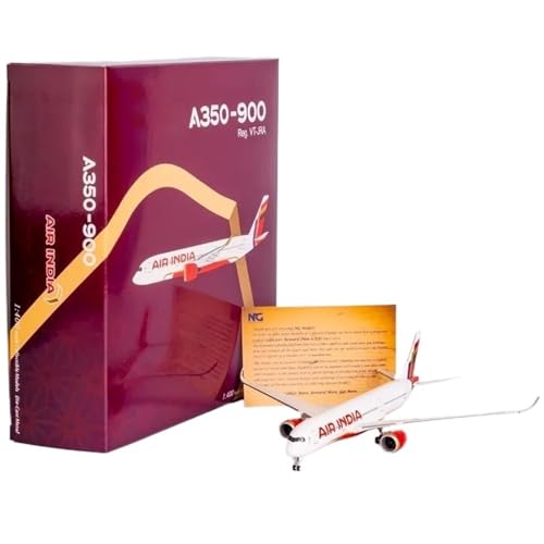 RIVPAHGQ Replika Flugzeugmodelle Druckguss-Modellflugzeuge Im Maßstab 1:400 Für Air India A350-900 VT-JRA/B/E/H/F, Fertiges Flugzeug Für Erwachsene Vorgefertigte Luftfahrzeug Modelle(VT-JRA) von RIVPAHGQ