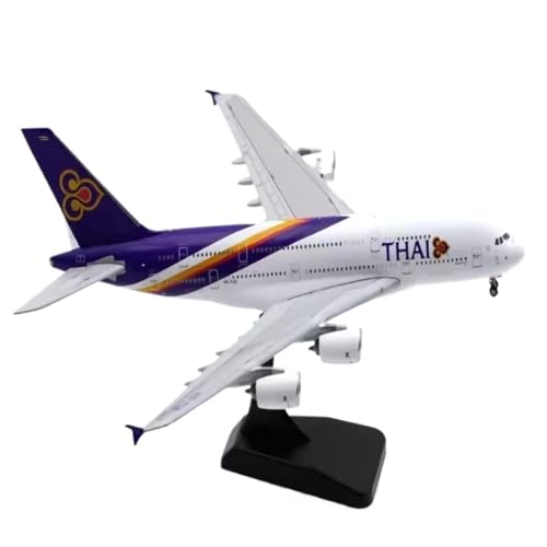 RIVPAHGQ Replika Flugzeugmodelle Druckguss-Modellflugzeuge Im Maßstab 1:400 Für Thai Airways A380 HS-TUE Fertigflugzeuge Für Erwachsenensammlungen Vorgefertigte Luftfahrzeug Modelle RIVPAHGQ Replika Flugzeugmodelle Druckguss-Modellflugzeuge Im Maßstab 1:400 Für Thai Airways A380 HS-TUE Fertigflugzeuge Für Erwachsenensammlungen Vorgefertigte Luftfahrzeug Modelle von RIVPAHGQ