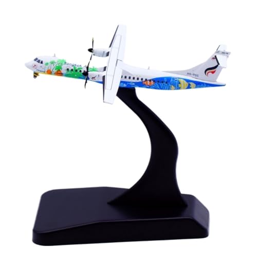 RIVPAHGQ Replika Flugzeugmodelle Fertiges Modell-Sammelflugzeug Im Maßstab 6 cm Im Maßstab 1/400 for Bangkok Airways ATR-72-500 HS-PGG-Flugzeugminiatur Vorgefertigte Luftfahrzeug Modelle von RIVPAHGQ