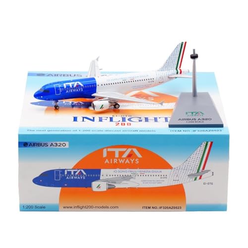 RIVPAHGQ Replika Flugzeugmodelle Flugzeug-Replikamodelle Im Maßstab 18 cm 1/200 for ITA Airlines for Airbus A320 Ei-DTG, Fertige Flugzeugmodellanzeige Vorgefertigte Luftfahrzeug Modelle RIVPAHGQ Replika Flugzeugmodelle Flugzeug-Replikamodelle Im Maßstab 18 cm 1/200 for ITA Airlines for Airbus A320 Ei-DTG, Fertige Flugzeugmodellanzeige Vorgefertigte Luftfahrzeug Modelle von RIVPAHGQ