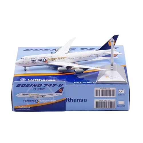 RIVPAHGQ Replika Flugzeugmodelle Flugzeug-Replikamodelle Im Maßstab 19 cm 1/400 for Lufthansa B747-8 D-ABYI Fertigflugzeugmodell-Display Vorgefertigte Luftfahrzeug Modelle(Regular) von RIVPAHGQ