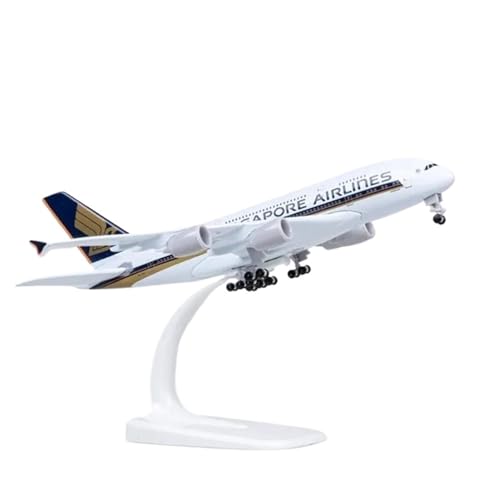 RIVPAHGQ Replika Flugzeugmodelle Flugzeugmodell Im Maßstab 20 cm, 1/400, Zivilluftfahrtflugzeug for Singapore Airlines A380-Prototyp-Flugzeugnachbildung Vorgefertigte Luftfahrzeug Modelle RIVPAHGQ Replika Flugzeugmodelle Flugzeugmodell Im Maßstab 20 cm, 1/400, Zivilluftfahrtflugzeug for Singapore Airlines A380-Prototyp-Flugzeugnachbildung Vorgefertigte Luftfahrzeug Modelle von RIVPAHGQ