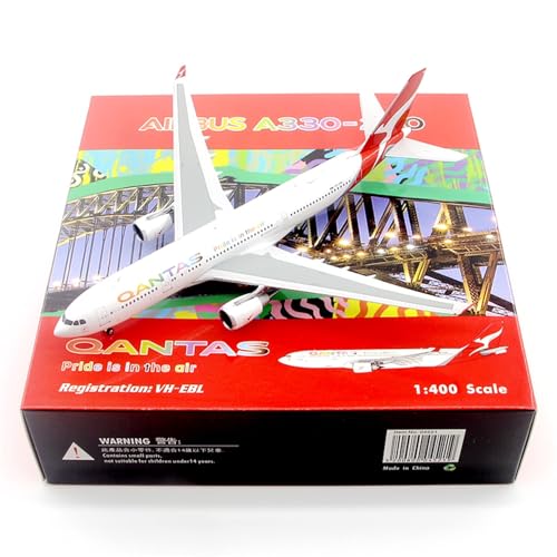 RIVPAHGQ Replika Flugzeugmodelle Flugzeugmodelle Im Maßstab 14 cm 1/400 for Qantas for Airbus A330-200 VH-EBL, Exquisites Druckgussflugzeug Vorgefertigte Luftfahrzeug Modelle RIVPAHGQ Replika Flugzeugmodelle Flugzeugmodelle Im Maßstab 14 cm 1/400 for Qantas for Airbus A330-200 VH-EBL, Exquisites Druckgussflugzeug Vorgefertigte Luftfahrzeug Modelle von RIVPAHGQ