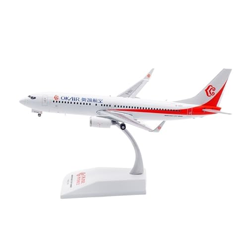RIVPAHGQ Replika Flugzeugmodelle Flugzeugreplik Im Maßstab 19 cm Im Maßstab 1/200 for Okay Airways B737-800 B-5571, Sehr Detailliertes Fertiges Flugzeugmodell Vorgefertigte Luftfahrzeug Modelle von RIVPAHGQ