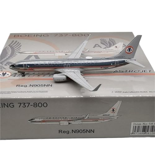 RIVPAHGQ Replika Flugzeugmodelle Maßstab 1:400 Hochdetailliertes Flugzeugmodell 9CM Für American Airlines B737-800 N905NN Druckgussflugzeug Miniatur Vorgefertigte Luftfahrzeug Modelle von RIVPAHGQ