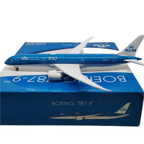 RIVPAHGQ Replika Flugzeugmodelle Metallflugzeug Im Maßstab 1:400 Für KLM B787-9 PH-BHC 100, Detaillierte Modellflugzeug-Sammleredition Vorgefertigte Luftfahrzeug Modelle von RIVPAHGQ