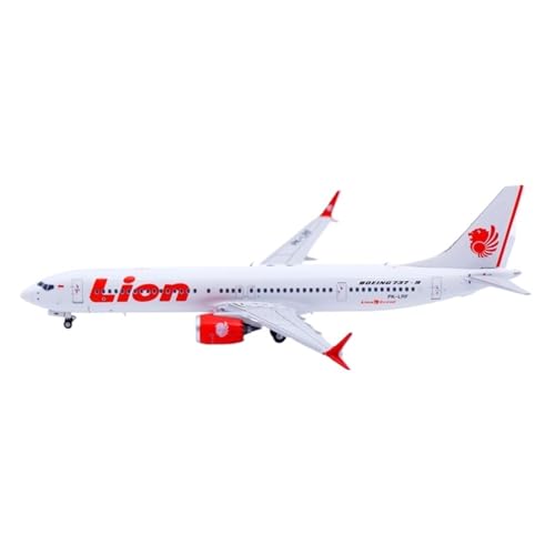RIVPAHGQ Replika Flugzeugmodelle Miniatur-Flugzeugmodell Im Maßstab 10 cm 1:400 for Lion Air B737 MAX9 PK-LRF, Fertiger Flugzeugmodellbausatz Vorgefertigte Luftfahrzeug Modelle RIVPAHGQ Replika Flugzeugmodelle Miniatur-Flugzeugmodell Im Maßstab 10 cm 1:400 for Lion Air B737 MAX9 PK-LRF, Fertiger Flugzeugmodellbausatz Vorgefertigte Luftfahrzeug Modelle von RIVPAHGQ