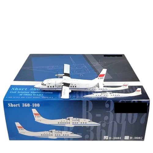 RIVPAHGQ Replika Flugzeugmodelle Miniatur-Verkehrsflugzeugmodell Im Maßstab 1:200 CAAC Für Short 360 B-3601 B-3607 Aus Druckgussmetall, Sammlerflugzeug Vorgefertigte Luftfahrzeug Modelle(B-3601) von RIVPAHGQ