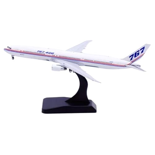 RIVPAHGQ Replika Flugzeugmodelle Miniatur-Verkehrsflugzeugmodell Im Maßstab 1:400 Für Boeing B767-400ER N76400 Flugzeuge Detailliertes Flugzeugmodell Vorgefertigte Luftfahrzeug Modelle von RIVPAHGQ