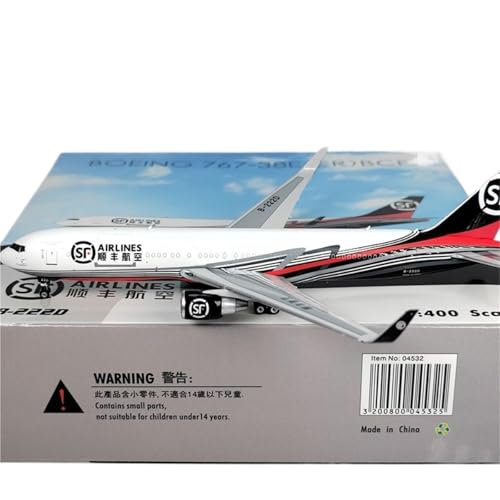 RIVPAHGQ Replika Flugzeugmodelle Miniatur-Verkehrsflugzeugmodell Im Maßstab 1:400 Für SF Airlines B767-300ER B-222D, Metalldruckgussmodell, Sammlerflugzeug Vorgefertigte Luftfahrzeug Modelle von RIVPAHGQ