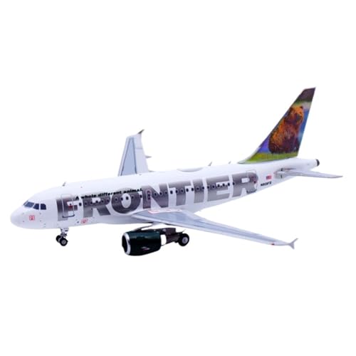 RIVPAHGQ Replika Flugzeugmodelle Miniaturflugzeugmodell Im Maßstab 7 cm 1:400 for Frontier Airlines A318 N802FR N802FR N801FR Fertiges Flugzeugmodell Vorgefertigte Luftfahrzeug Modelle(Bear) von RIVPAHGQ