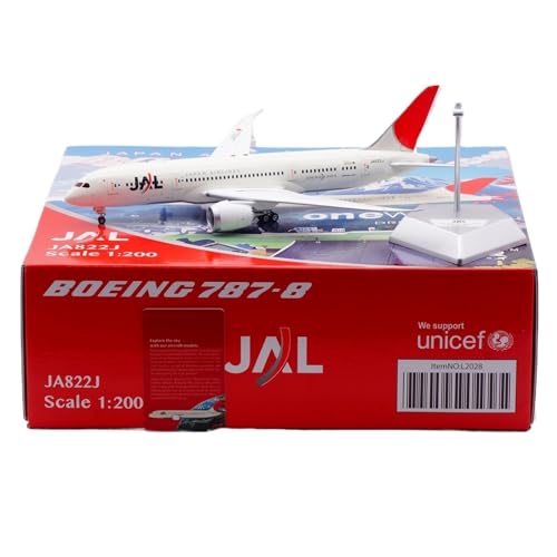 RIVPAHGQ Replika Flugzeugmodelle Zivilflugzeug Im Maßstab 27 cm 1/200 for Japan Airlines for Boeing B787-8 JA822J Exquisites Fertiges Modellflugzeug Vorgefertigte Luftfahrzeug Modelle RIVPAHGQ Replika Flugzeugmodelle Zivilflugzeug Im Maßstab 27 cm 1/200 for Japan Airlines for Boeing B787-8 JA822J Exquisites Fertiges Modellflugzeug Vorgefertigte Luftfahrzeug Modelle von RIVPAHGQ