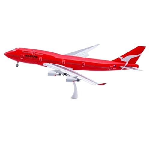 RIVPAHGQ Replika Flugzeugmodelle for Qantas B747-400 VH-OEJ-Klappen 1:200 Druckguss-Modellflugzeug – 35 cm Großes Sammlerflugzeug Mit Ständer Vorgefertigte Luftfahrzeug Modelle(Flap) von RIVPAHGQ