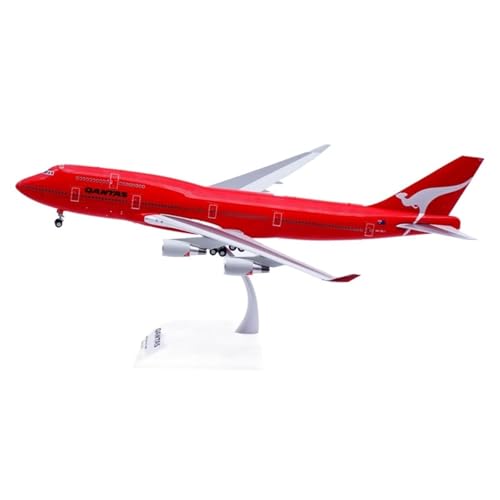 RIVPAHGQ Replika Flugzeugmodelle for Qantas B747-400 VH-OEJ-Klappen 1:200 Druckguss-Modellflugzeug – 35 cm Großes Sammlerflugzeug Mit Ständer Vorgefertigte Luftfahrzeug Modelle(Regular) von RIVPAHGQ