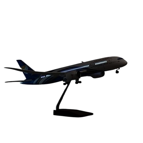 Replika Flugzeugmodelle 1/130 Druckguss-Modellflugzeug For Sammeln, 43 Cm, For Oman Air, For Boeing 787, Replika Des Passagierflugzeugs Im Maßstab 1:130 Vorgefertigte Luftfahrzeug Modelle(With light) von RIVPAHGQ