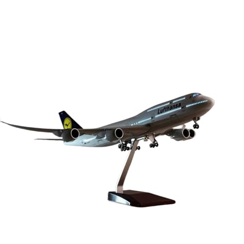 Replika Flugzeugmodelle 1/150 Maßstab Hochdetailliertes Flugzeugmodell Für Lufthansa Flugzeug B747 Flugzeug Mit Licht & Radfahrwerk Vorgefertigte Luftfahrzeug Modelle(with Light) von RIVPAHGQ