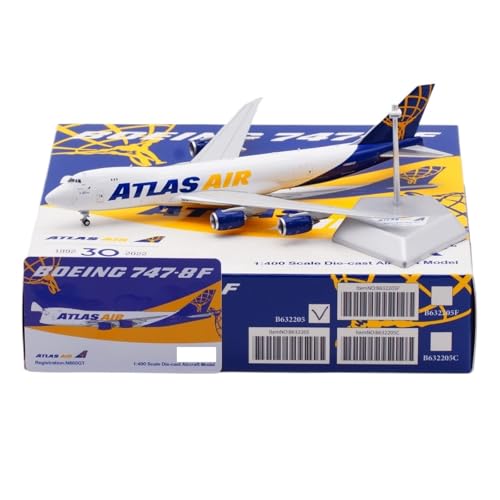 Replika Flugzeugmodelle 19 cm Große Flugzeugrepliken Im Boutique-Maßstab 1/400 for Atlas Air B747-8F N860GT Druckgussmodell-Sammelflugzeug Vorgefertigte Luftfahrzeug Modelle(Regular) von RIVPAHGQ