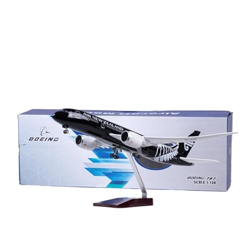 Replika Flugzeugmodelle 43 cm B787 Modellflugzeug Im Maßstab 1:130 Air New Zealand for Boeing 787 Flugzeugmodell Zivilluftfahrt Frachtflugzeug Vorgefertigte Luftfahrzeug Modelle(with Light) von RIVPAHGQ